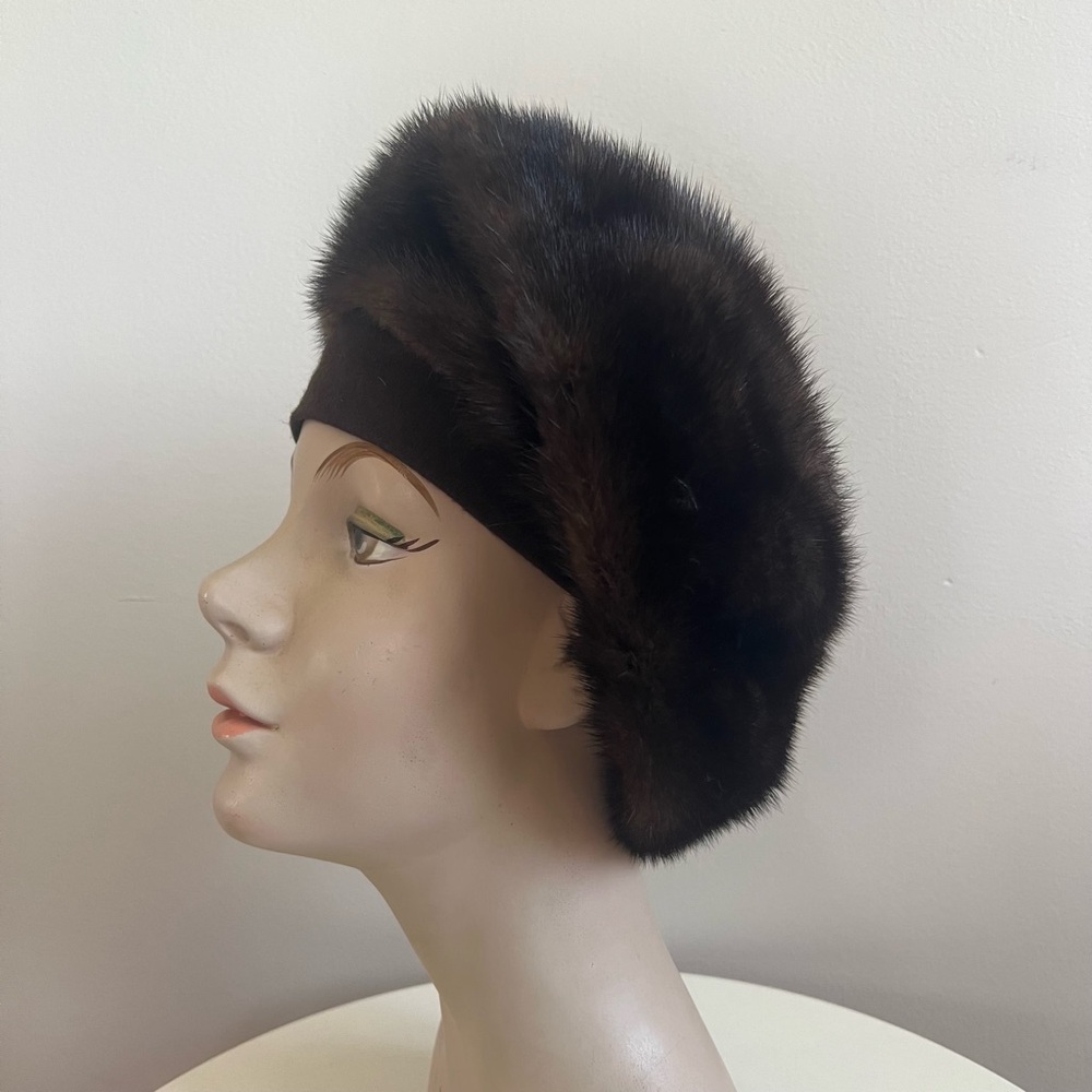 Vintage Mink Fur Beret